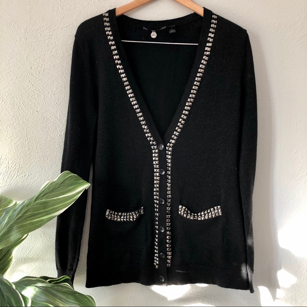 The Buckle BKE studded black cardigan